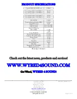 Предварительный просмотр 12 страницы Wyred 4 Sound Mini MC Series Owner'S Manual