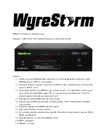 Wyrestorm MAT8T820 Quick Start Manual preview