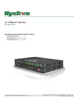 Preview for 1 page of Wyrestorm SW-0401-HDBT Manual