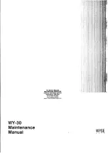 Wyse WY-30 Maintenance Manual preview