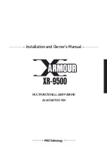 X-Armour XR-9500 Installation And Owner'S Manual preview