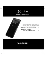 X-Cube x-401 bk Instruction Manual предпросмотр