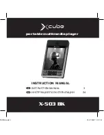 Preview for 1 page of X-Cube X-503 BK Instruction Manual