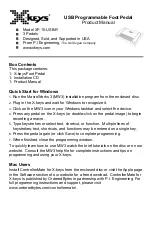 X-keys XF-10-USB-R Product Manual preview