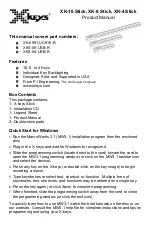 X-keys XK-0981-UCK16-R Product Manual preview