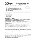 X-keys XK-0985-UDP3-R Product Manual preview