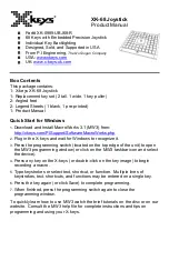 X-keys XK-0989-UBJ68-R Product Manual preview