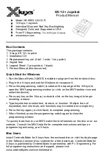 X-keys XK-12 Product Manual preview