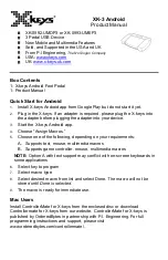 X-keys XK-3 Android Product Manual preview