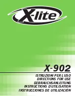 X-lite X-902 Directions For Use Manual preview