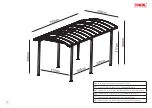 Preview for 9 page of X-METAL CARPORT 3,59x7,62m Assembly Instructions Manual