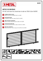 Preview for 1 page of X-METAL GARDE 16557 Assembly Instructions Manual