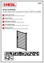 Предварительный просмотр 1 страницы X-METAL GARDE Assembly Instructions Manual