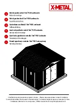 Предварительный просмотр 1 страницы X-METAL PLUS 13m2 Assembly Instructions Manual