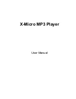 X-Micro XMP3-128 User Manual preview