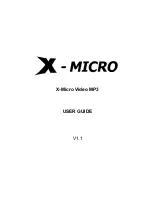 X-Micro XMP3-M1GF User Manual preview