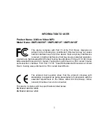 Preview for 2 page of X-Micro XMP3-M1GF User Manual