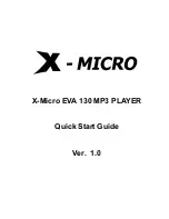 Предварительный просмотр 1 страницы X-Micro XMP3G-F2G Quick Start Manual