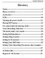 Preview for 4 page of X-Micro XMP3L User Manual