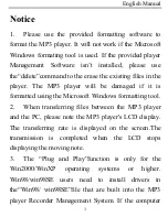 Preview for 6 page of X-Micro XMP3L User Manual