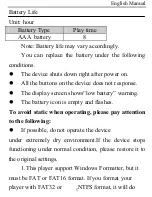 Preview for 8 page of X-Micro XMP3L User Manual