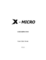 X-Micro XMP3T-F4G Quick Start Manual предпросмотр