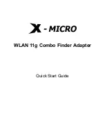 Предварительный просмотр 1 страницы X-Micro XWL-11GFZX Quick Start Manual