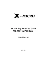 X-Micro XWL-11GPAR User Manual preview