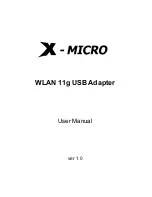 X-Micro XWL-11GUAR User Manual preview