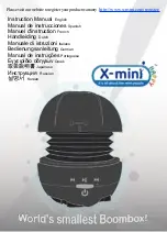 X-mini HAPPY Capsule Speaker Instruction Manual предпросмотр