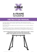 Preview for 1 page of X-pole A-FRAME Instruction Manual