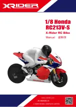 X-RIDER Honda RC213V-S Manual preview