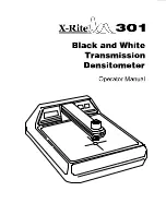 X-Rite 301 Operating Manual preview