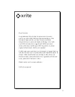 Preview for 3 page of X-Rite 500 Series Operator'S Manual