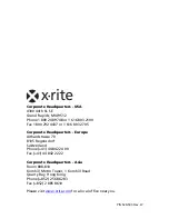 Preview for 124 page of X-Rite 500 Series Operator'S Manual