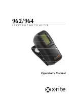 X-Rite 962 Operator'S Manual preview