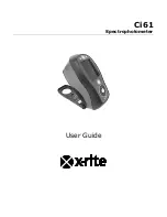 Предварительный просмотр 1 страницы X-Rite Ci61 User Manual