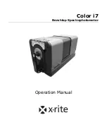 Предварительный просмотр 1 страницы X-Rite Color i7 Operation Manual