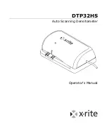 X-Rite DTP32HS Operator'S Manual preview