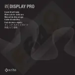 Preview for 1 page of X-Rite i1 Display Pro Quick Start Manual