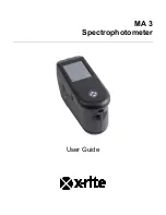 Preview for 1 page of X-Rite MA 3 User Manual