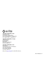 Preview for 20 page of X-Rite SpectraLight III Operation Manual