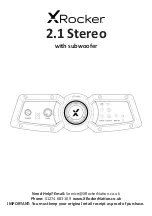 X Rocker 2.0 STEREO LEVEL ONE Manual предпросмотр