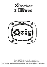 X Rocker 2.0 Wired Series Instructions Manual preview