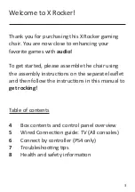 Preview for 3 page of X Rocker 2.0 Wired Series Instructions Manual