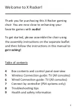 Preview for 3 page of X Rocker 2. Stereo Wireless Quick Start Manual