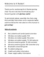 Preview for 2 page of X Rocker 5107501 User Manual