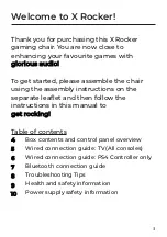 Preview for 3 page of X Rocker BI18-090200-AdU User Manual