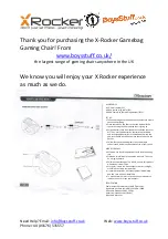 Preview for 1 page of X Rocker Gamebag Gaming Chair Quick Start Manual