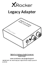 Preview for 1 page of X Rocker Legacy Adapter Manual